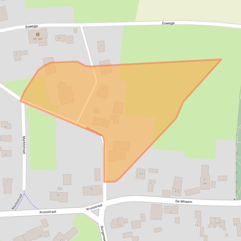 Kaart van postcodegebied 7851AC.