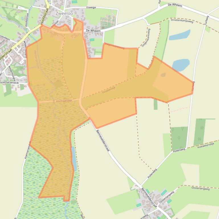 Kaart van postcodegebied 7851AE.