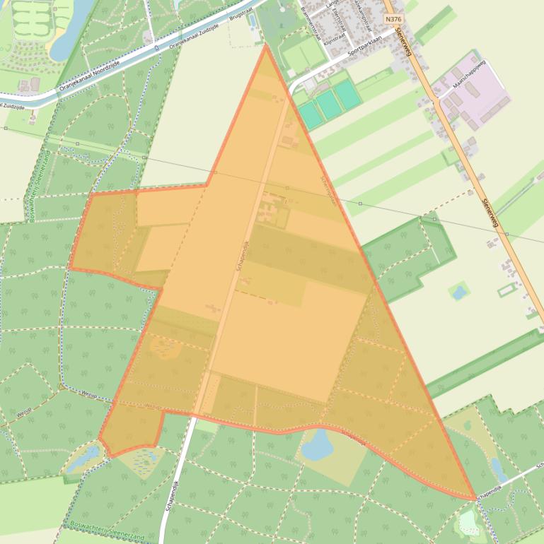 Kaart van postcodegebied 7851TC.