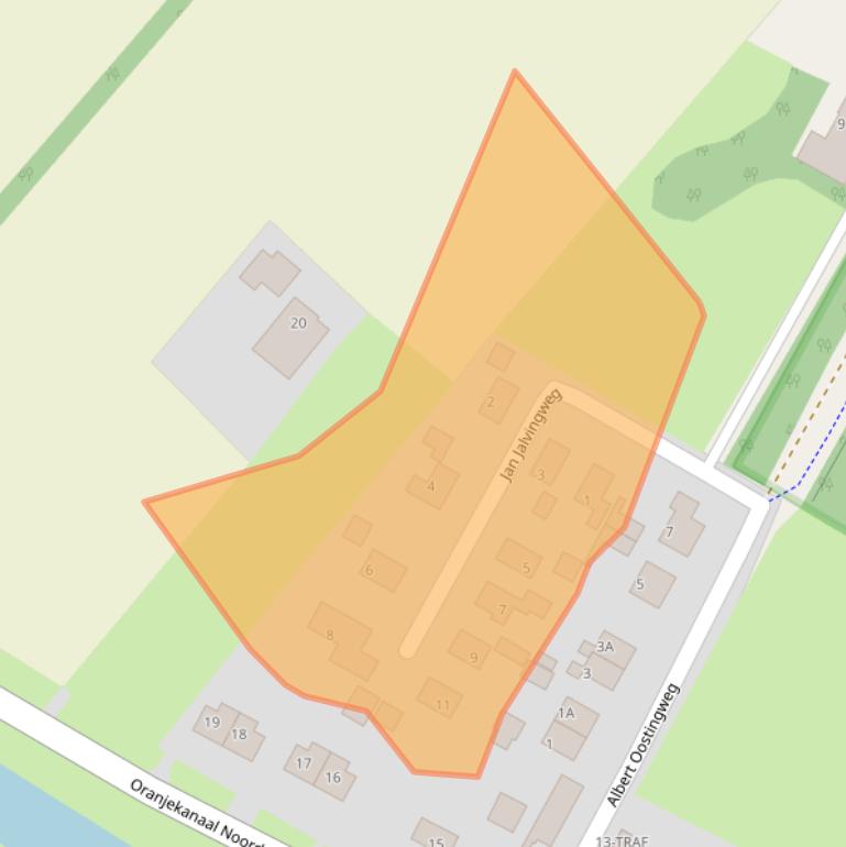 Kaart van postcodegebied 7853TH.