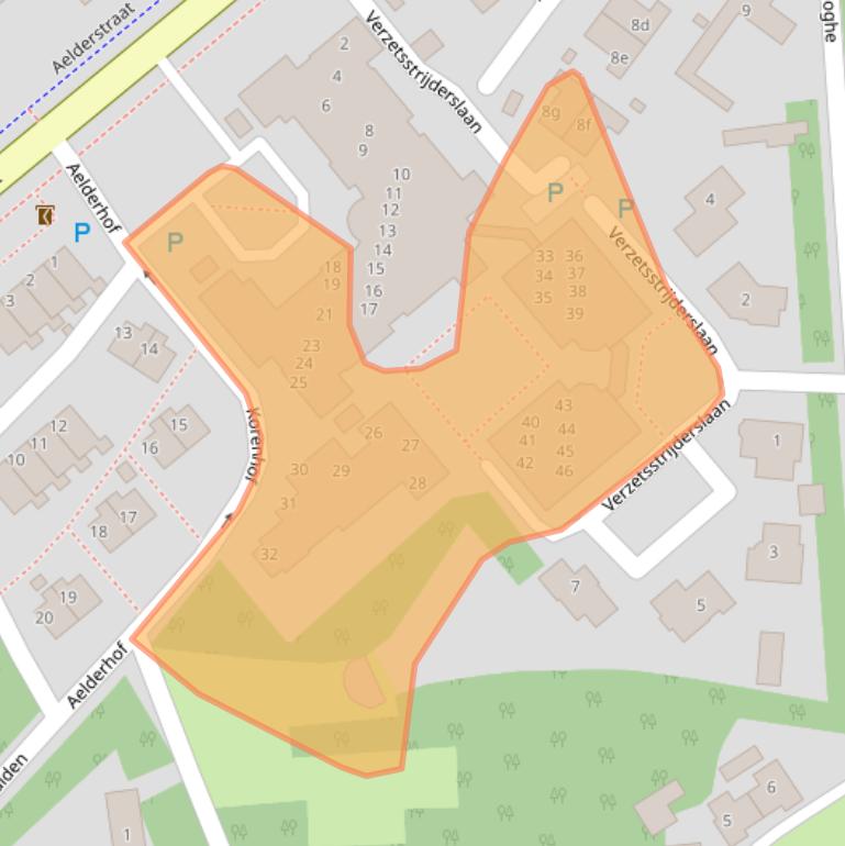 Kaart van postcodegebied 7854NB.