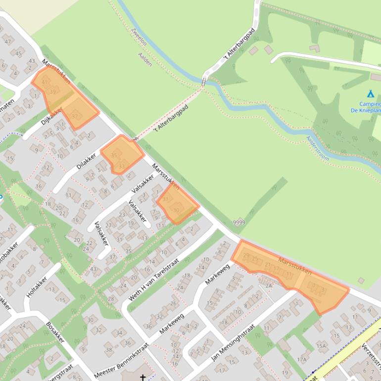 Kaart van postcodegebied 7854PA.