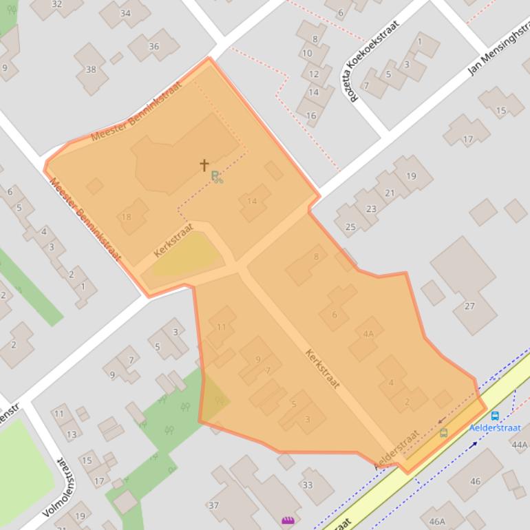 Kaart van postcodegebied 7854PG.