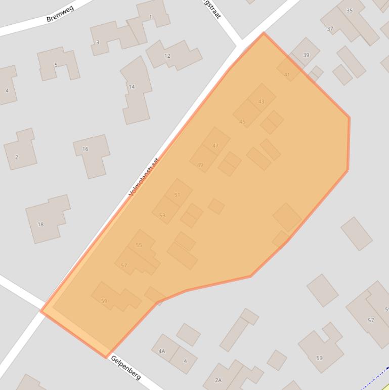 Kaart van postcodegebied 7854PJ.