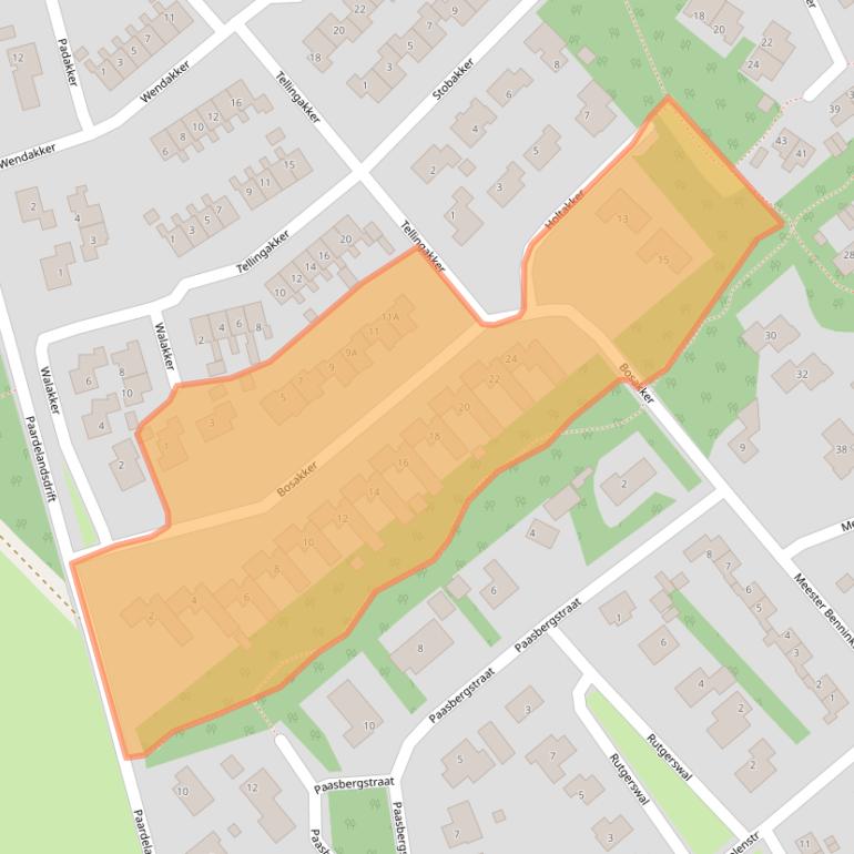 Kaart van postcodegebied 7854RA.