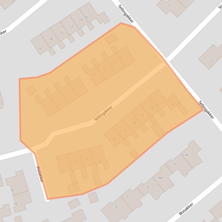 Kaart van postcodegebied 7854RD.