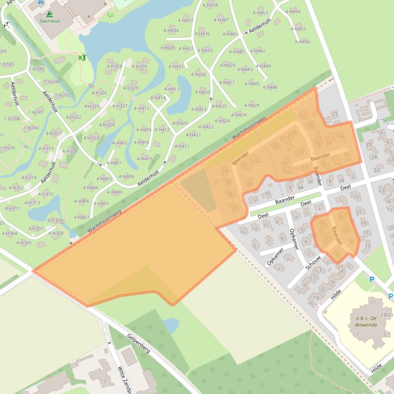 Kaart van postcodegebied 7854SB.