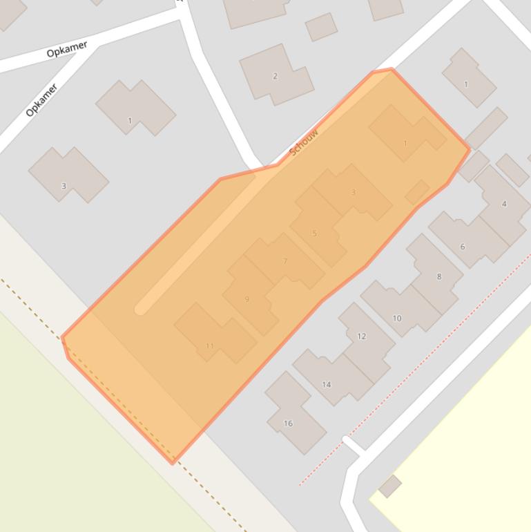 Kaart van postcodegebied 7854SE.