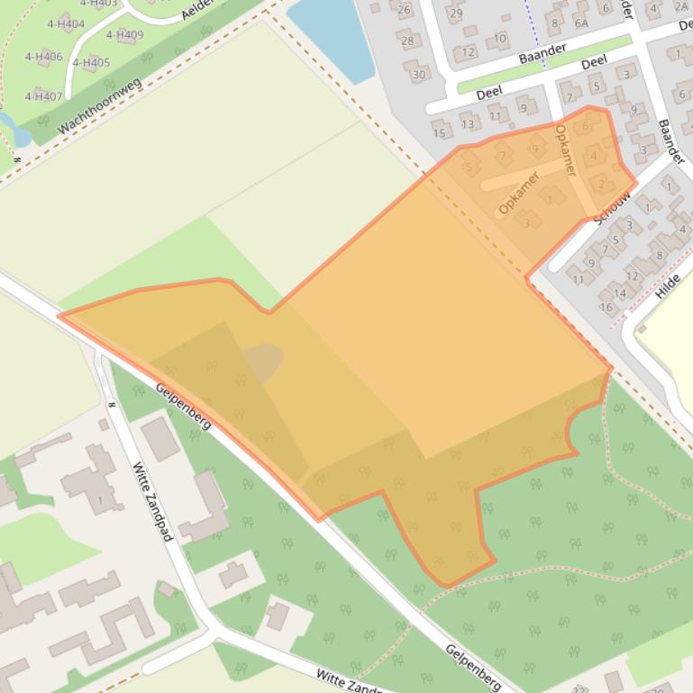 Kaart van postcodegebied 7854SH.