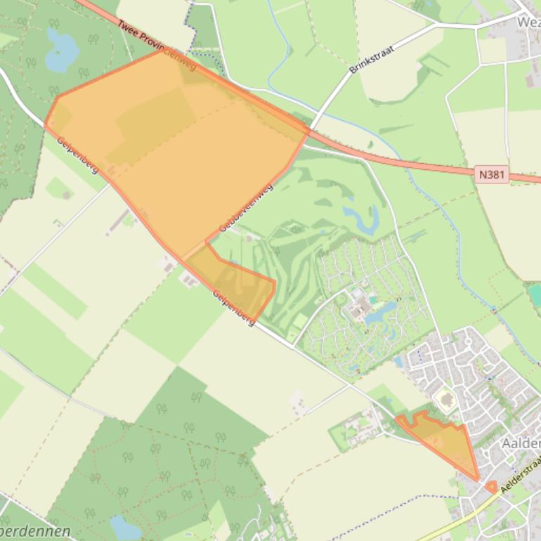 Kaart van postcodegebied 7854TB.