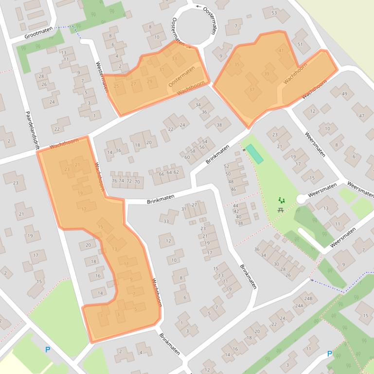 Kaart van postcodegebied 7854TM.