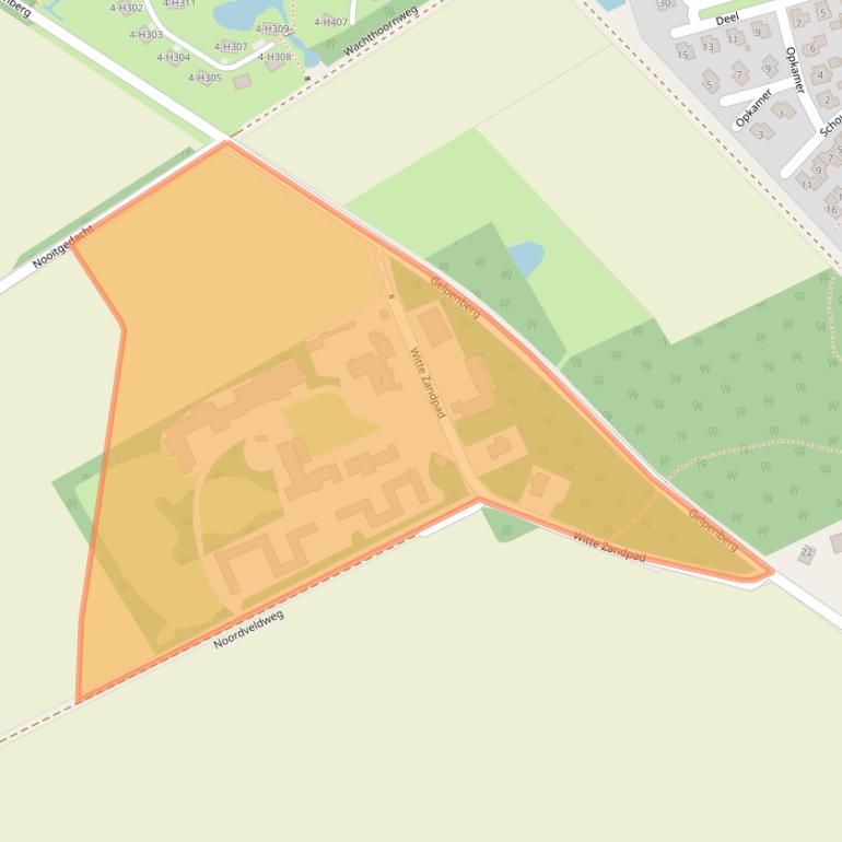 Kaart van postcodegebied 7854TW.