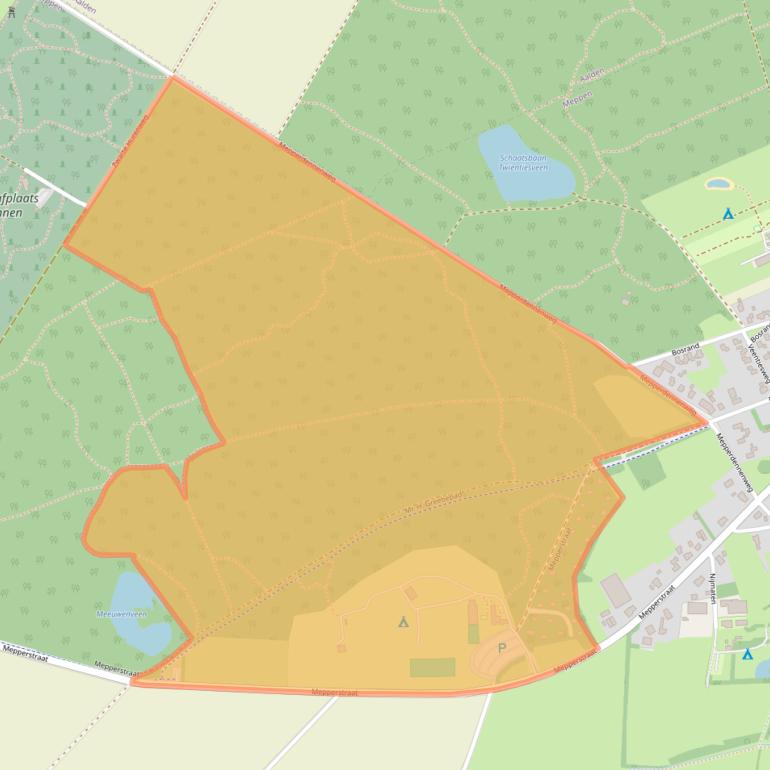 Kaart van postcodegebied 7855TA.