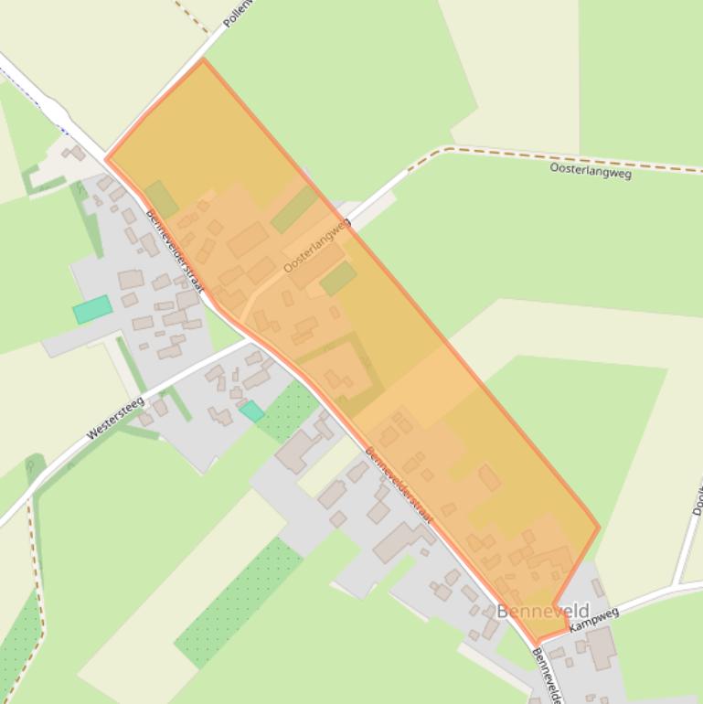 Kaart van postcodegebied 7856TB.