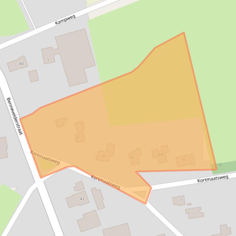 Kaart van postcodegebied 7856TE.