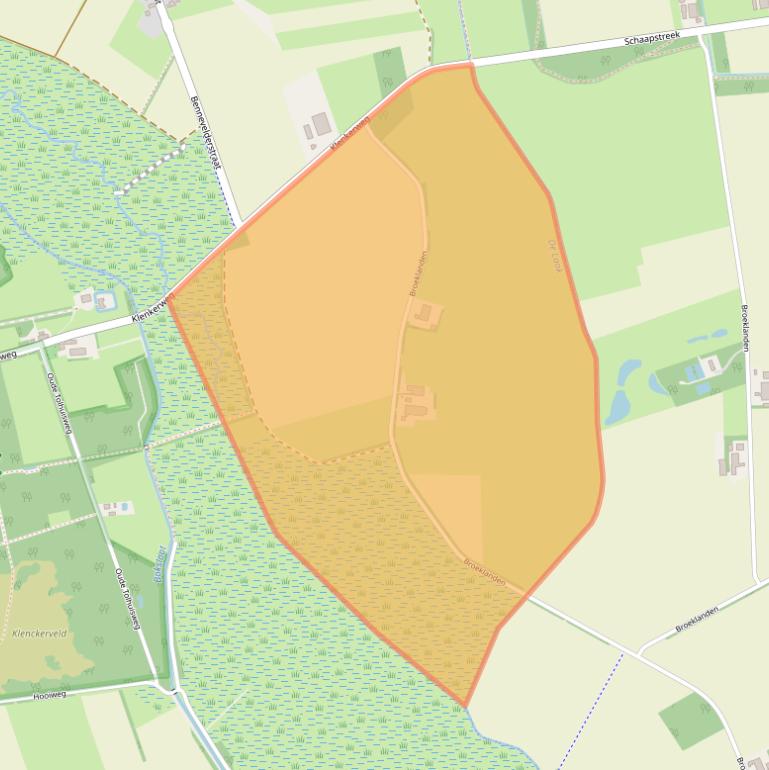 Kaart van postcodegebied 7856TK.