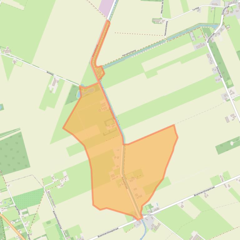 Kaart van postcodegebied 7858TE.