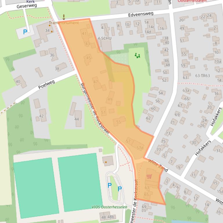 Kaart van postcodegebied 7861AB.