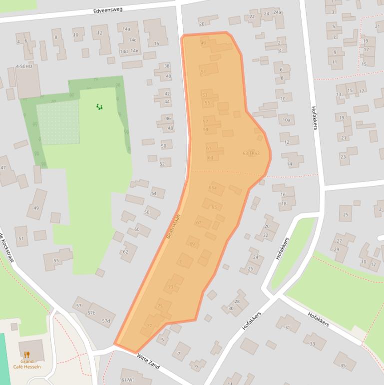 Kaart van postcodegebied 7861AH.