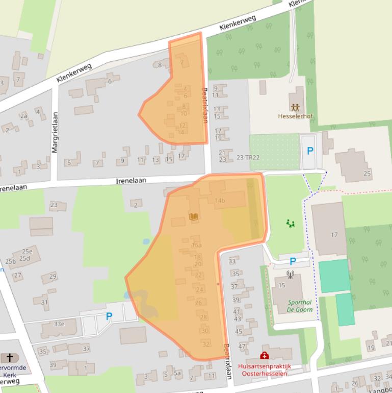 Kaart van postcodegebied 7861AJ.