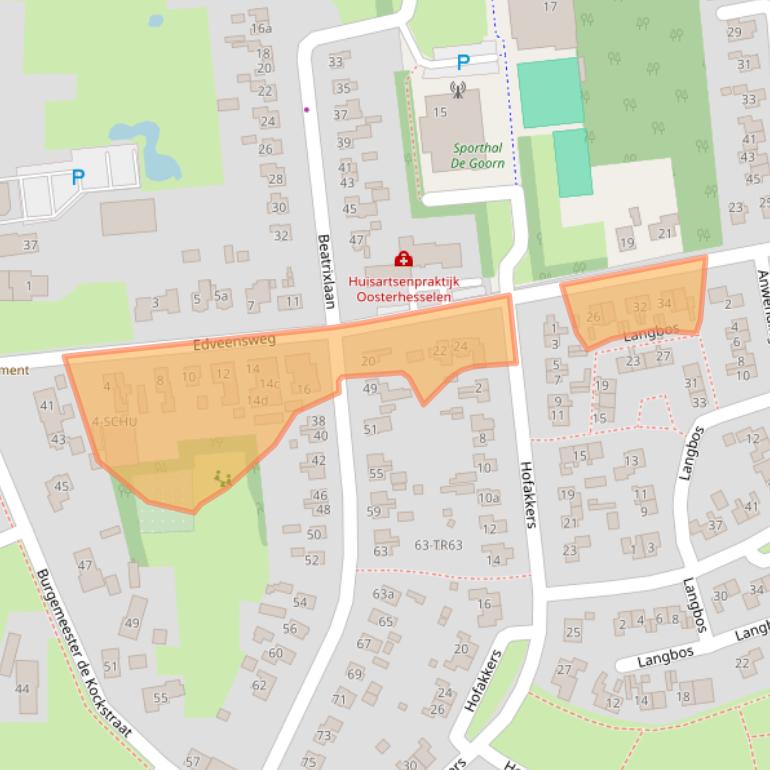 Kaart van postcodegebied 7861AN.