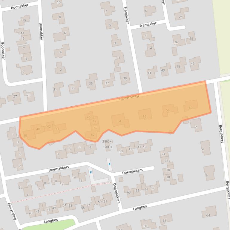 Kaart van postcodegebied 7861AP.