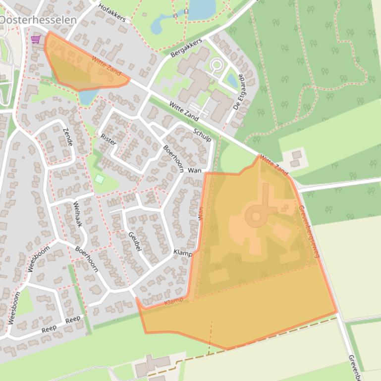 Kaart van postcodegebied 7861BJ.