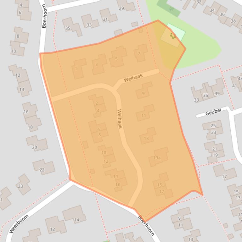 Kaart van postcodegebied 7861CJ.