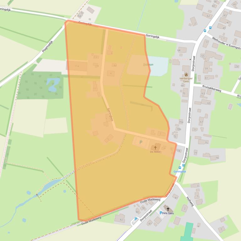 Kaart van postcodegebied 7863PZ.