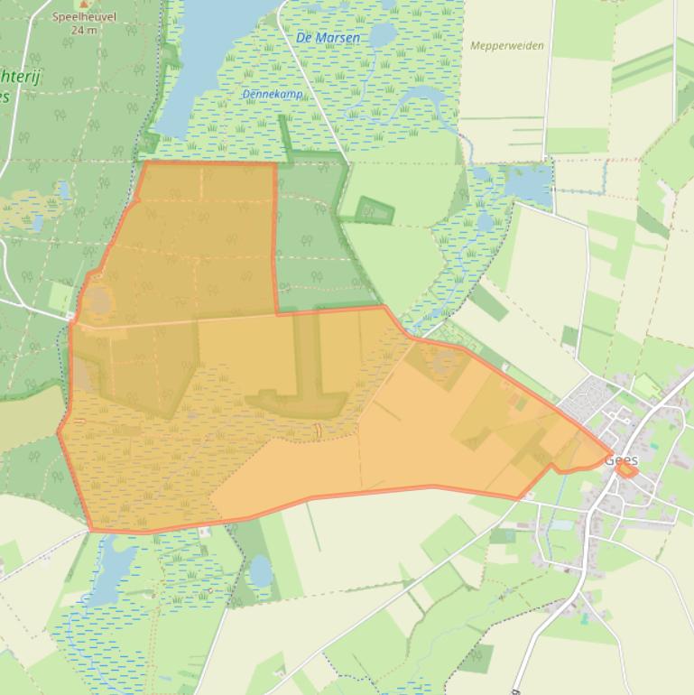 Kaart van postcodegebied 7863TJ.