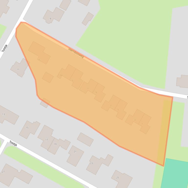 Kaart van postcodegebied 7864TM.