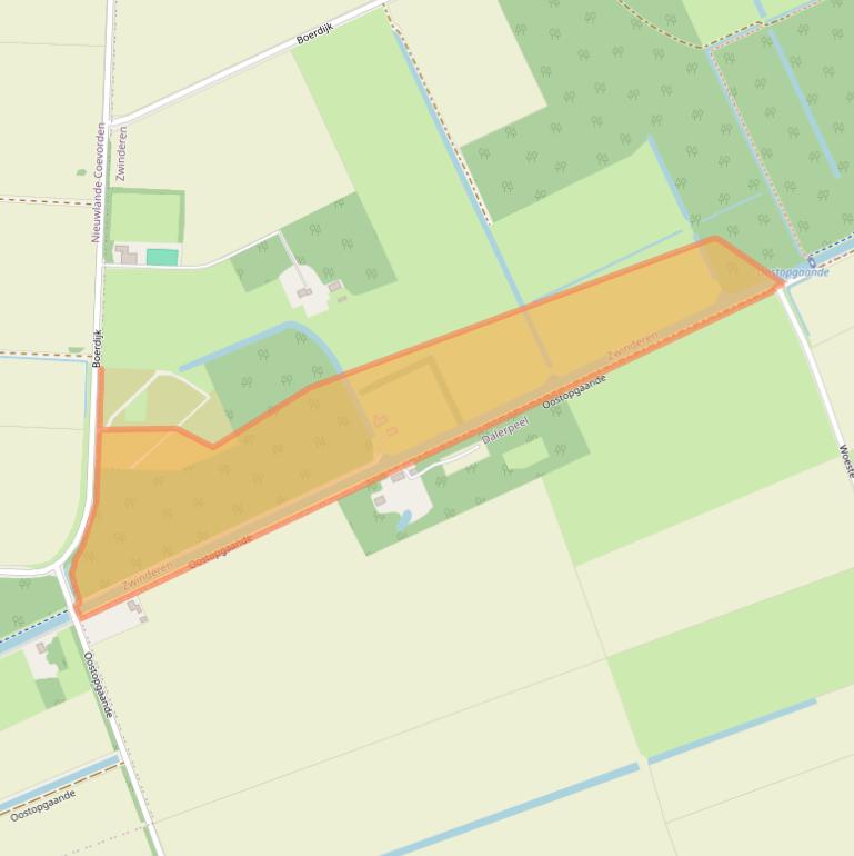 Kaart van postcodegebied 7864TN.