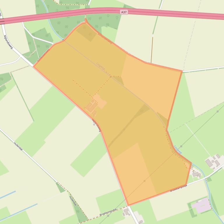 Kaart van postcodegebied 7864TP.