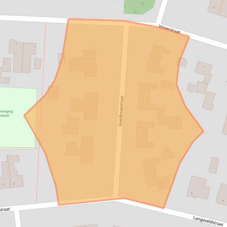 Kaart van postcodegebied 7871PL.