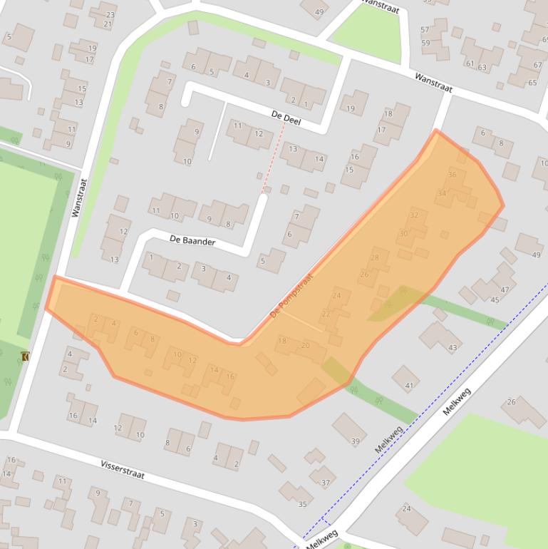 Kaart van postcodegebied 7871PV.