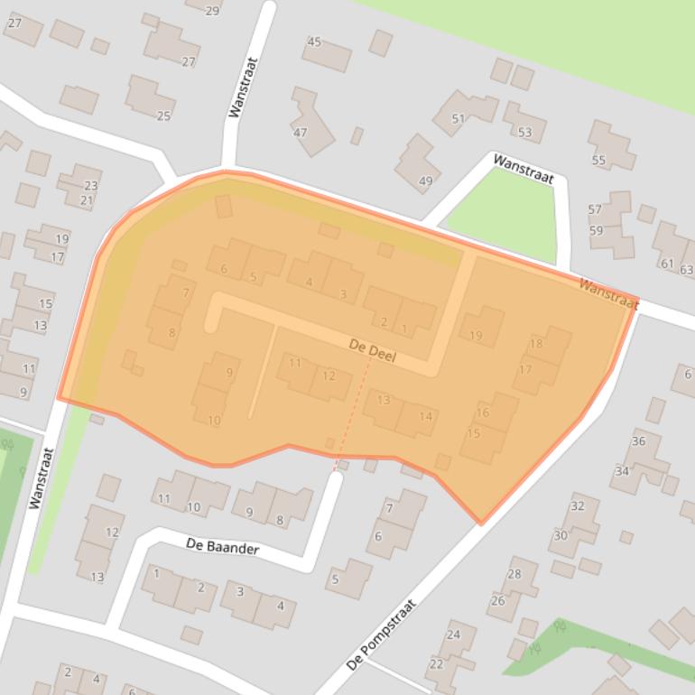 Kaart van postcodegebied 7871PW.