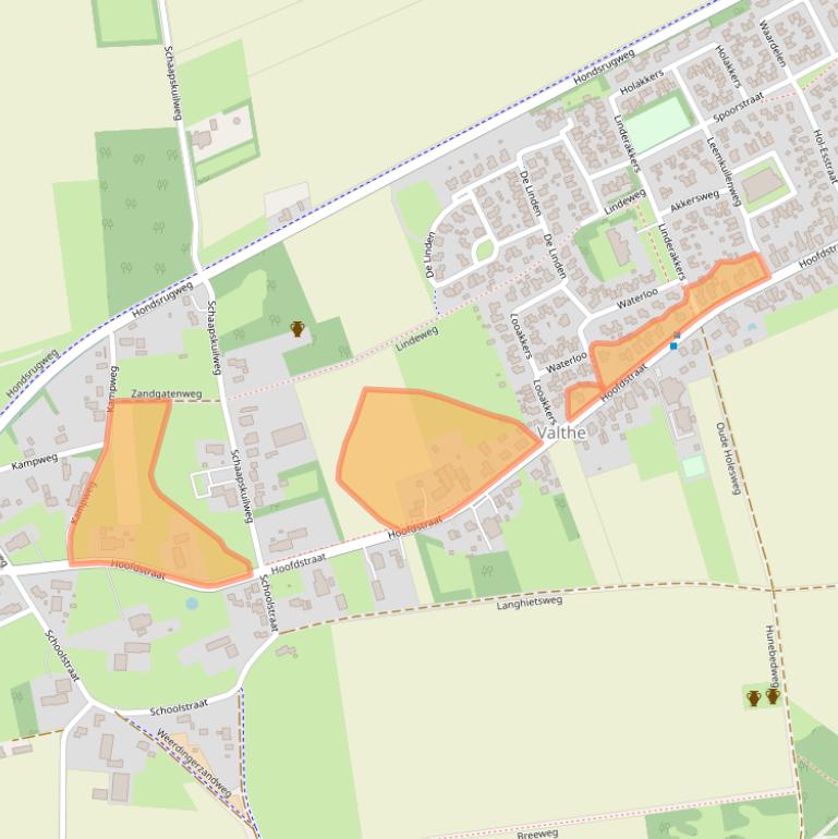 Kaart van postcodegebied 7872PH.