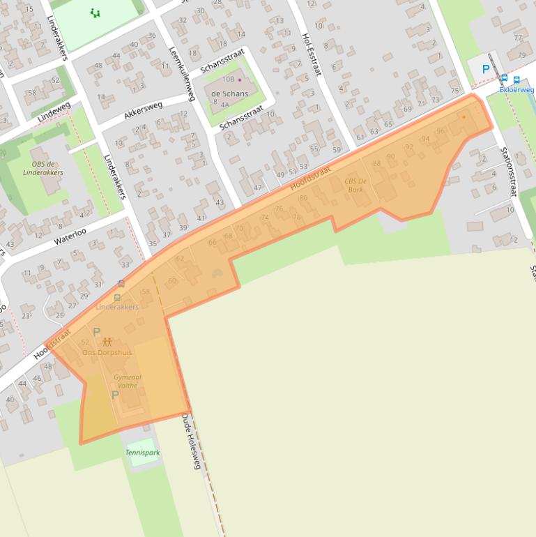 Kaart van postcodegebied 7872PL.