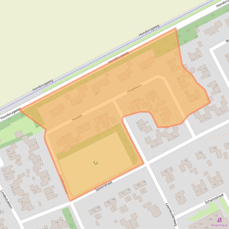 Kaart van postcodegebied 7872PX.