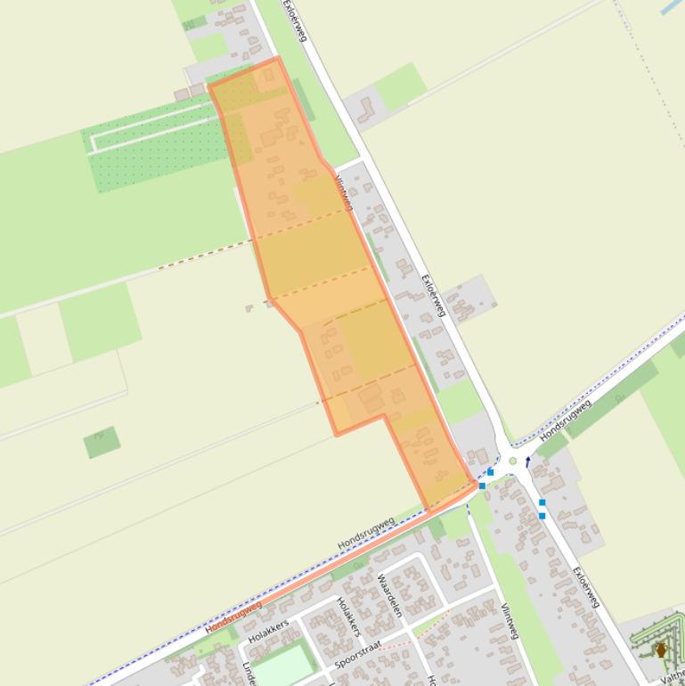 Kaart van postcodegebied 7872RG.