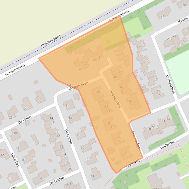 Kaart van postcodegebied 7872RJ.