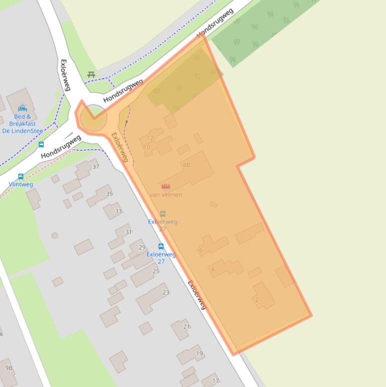 Kaart van postcodegebied 7872RN.