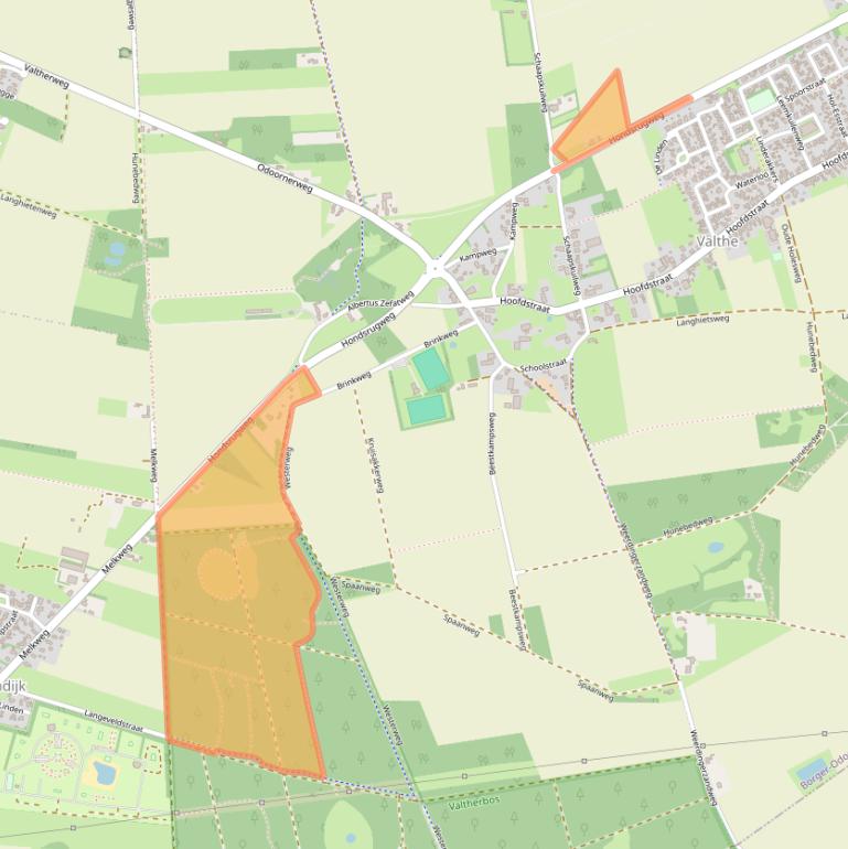 Kaart van postcodegebied 7872TE.