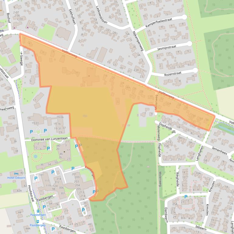 Kaart van postcodegebied 7873AB.