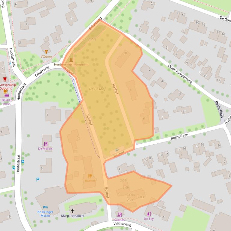 Kaart van postcodegebied 7873AC.