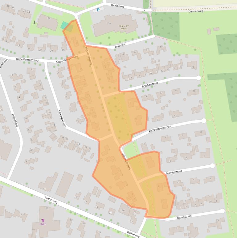 Kaart van postcodegebied 7873AJ.