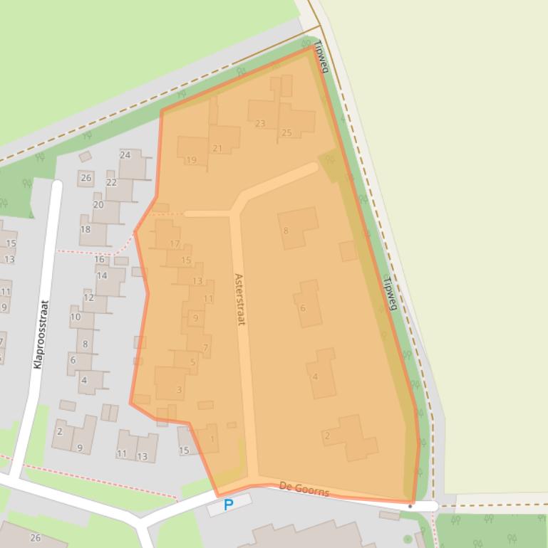 Kaart van postcodegebied 7873AP.