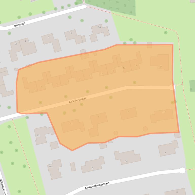 Kaart van postcodegebied 7873AS.