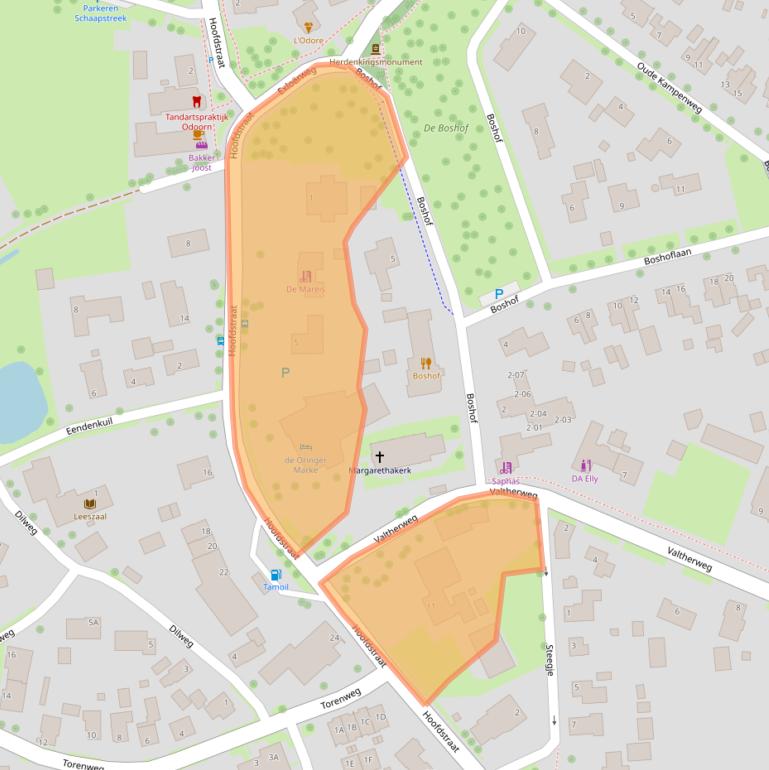 Kaart van postcodegebied 7873BB.