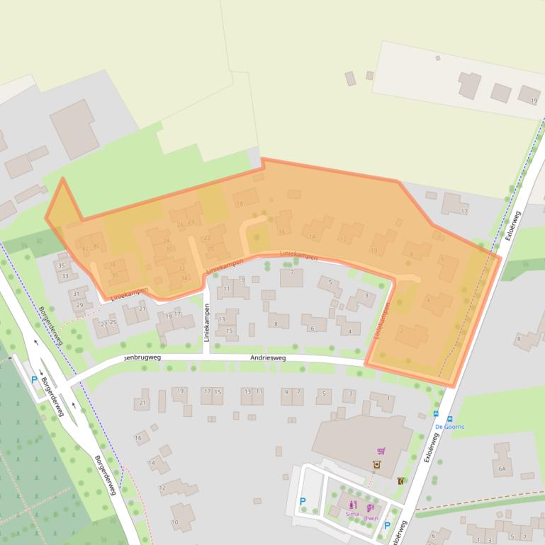 Kaart van postcodegebied 7873BT.